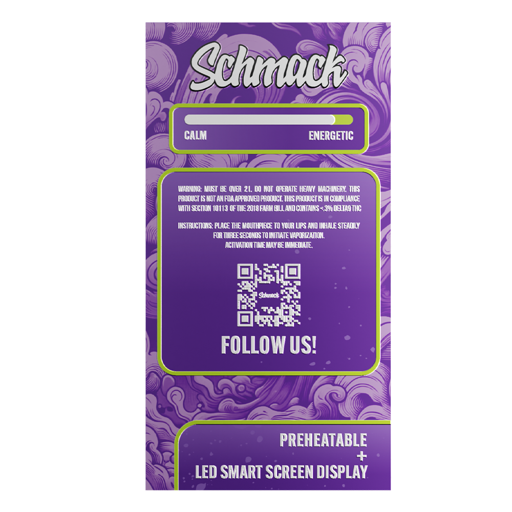 Schmack THCa 4 Gram Disposable | Grape Blast
