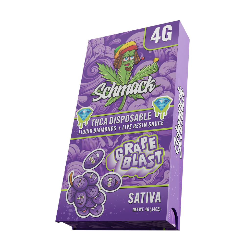 4 Gram Liquid Diamond THCa Disposable | Grape Blast - Sativa