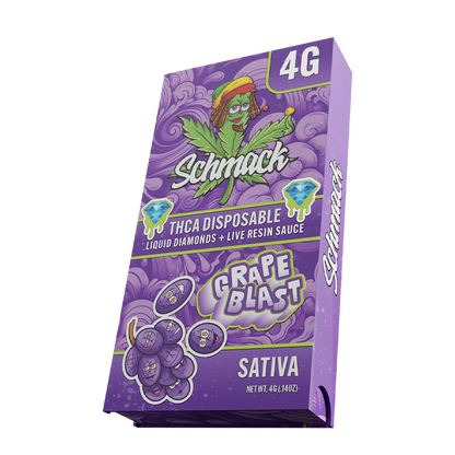 4 Gram Liquid Diamond THCa Disposable | Grape Blast - Sativa