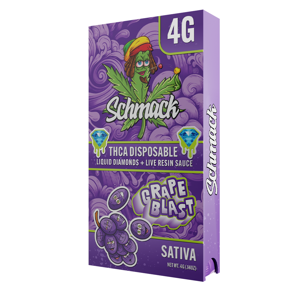 4 Gram Liquid Diamond THCa Disposable | Grape Blast - Sativa