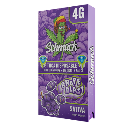 4 Gram Liquid Diamond THCa Disposable | Grape Blast - Sativa