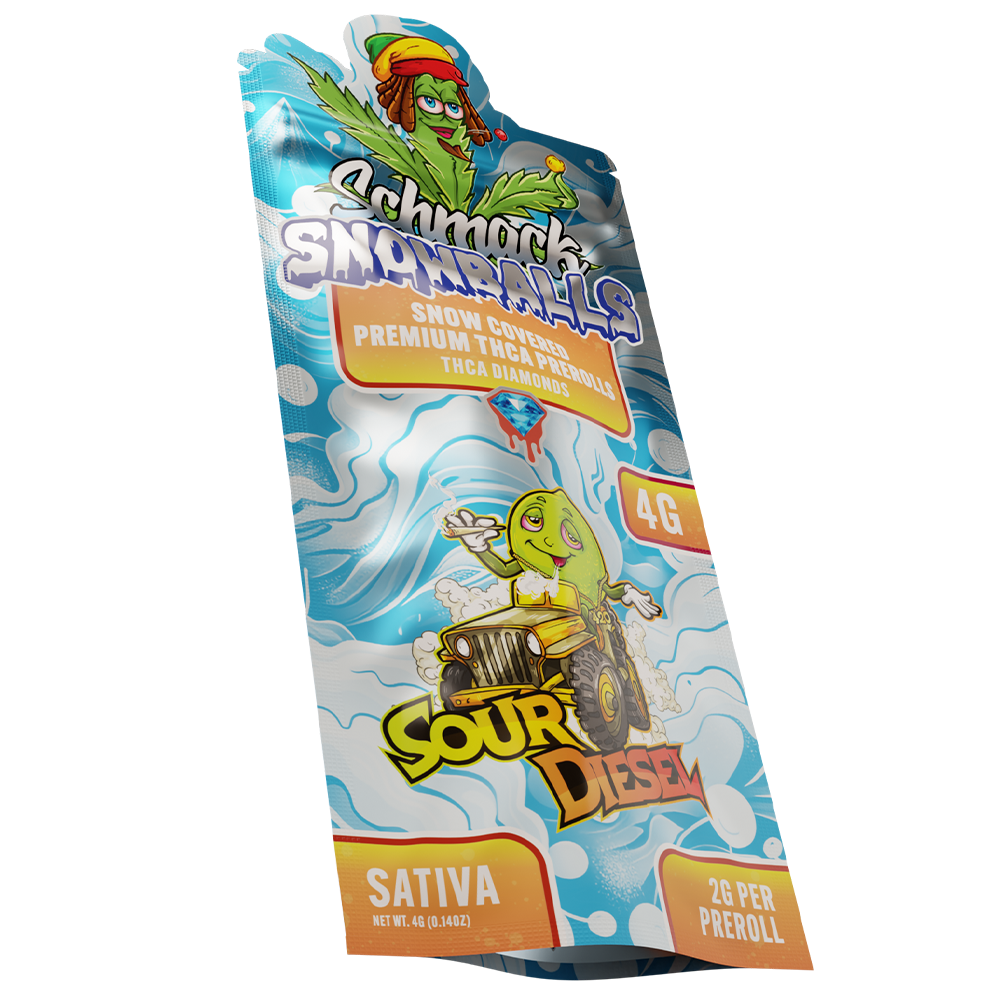 2 Pack Snow Prerolls | Sour Diesel - Sativa