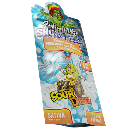 2 Pack Snow Prerolls | Sour Diesel - Sativa